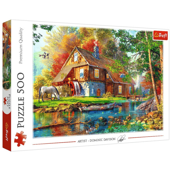 Puzzle - "500" - Chatka nad rzeką Trefl 37484