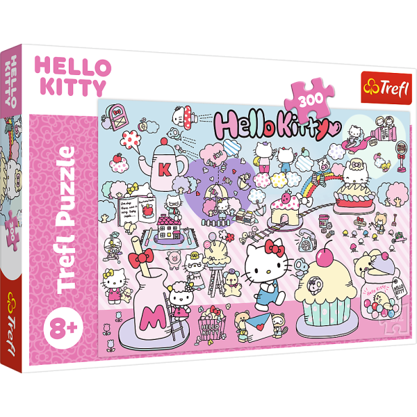 Puzzle - 300 - Poznaj Świat Hello Kitty - Hello Kitty Trefl 23031