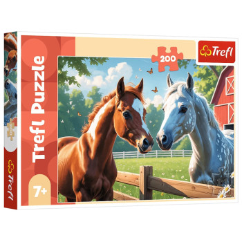 Puzzle 200 - Konie na polanie - Trefl 13328