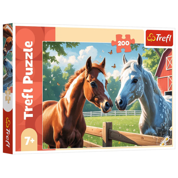 Puzzle 200 - Konie na polanie - Trefl 13328