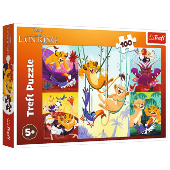 Puzzle - "100" - Dzielny Król Lew / Disney Lion King Trefl 16478