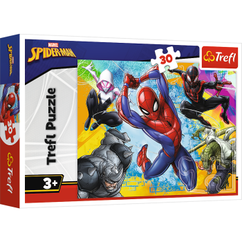 Puzzle 30 - Kolory Spider-Man"a - Disney Marvel Spiderman Trefl 18307