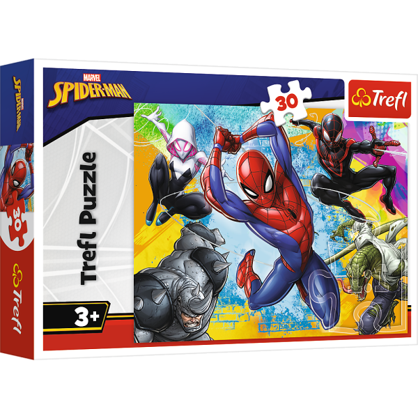 Puzzle 30 - Kolory Spider-Man"a - Disney Marvel Spiderman Trefl 18307