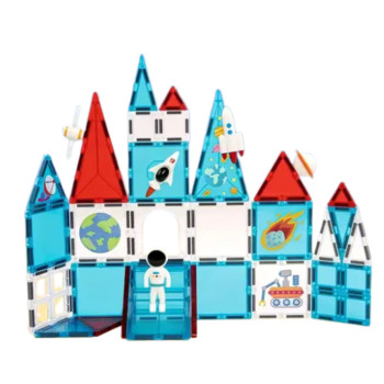 Klocki Konstrukcyjne Magnetyczne Okienka Kosmiczne 58 el.