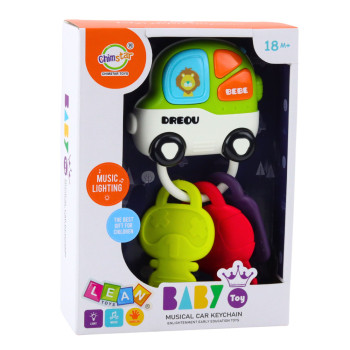 Zabawka Interaktywna Autko Gryzak Klucze Dla Malucha Światła Dźwięki