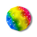Piłeczka Z Wgłębieniami Do Odbijania Ugniatania Piankowa Kolorowa 10cm