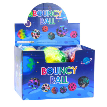 Piłeczka Z Wgłębieniami Do Odbijania Ugniatania Piankowa Kolorowa 10cm