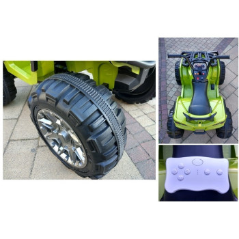 Quad na Akumulator BDM0906 Pompowane Koła  Zielony