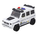 Samochód Terenowy Policyjny Z Napędem Frykcyjnym Otwierany Tor Biały