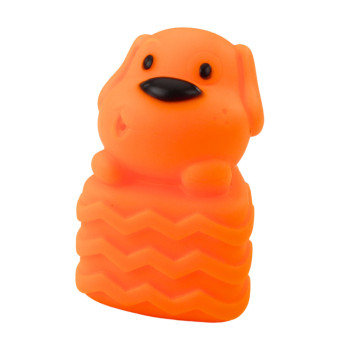 Zestaw Miękkich Gumowych Klocków Kolorowe Zwierzątka 6el.