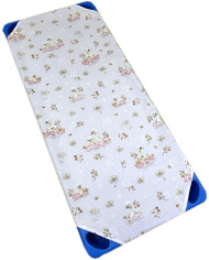 Prześcieradło na leżak do żłobka, przedszkola 60x140 łabędzie