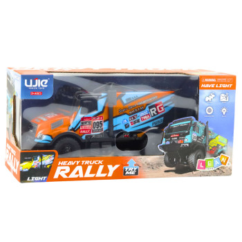 Samochód Ciężarowy Zdalnie Sterowany  RC Pomarańczowy Niebieski