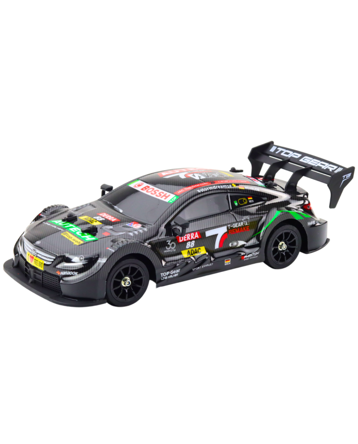 Samochód Wyścigowy Auto Do Driftu RC Czarny Karbon 30km/h 1:16