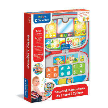 Interaktywny Laptop Komputerek Kacperek do Literek i Cyferek Język Polski Clementoni 50716