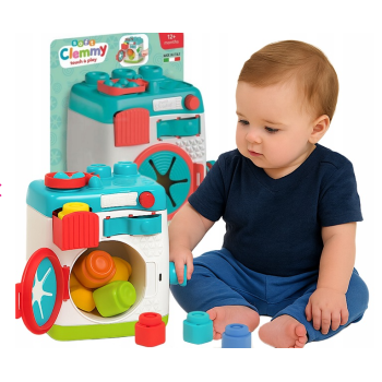 Clemmy Pralka Sensoryczna Sorter Klocki Clementoni 17582