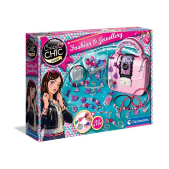 Crazy Chic Zestaw DIY Crazy Torebeczka Koraliki Bransoletki Clementoni 17651
