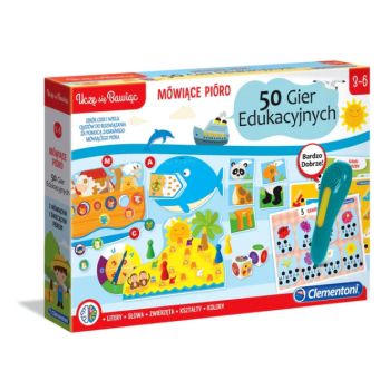 Mówiące Pióro 50 Gier Edukacyjnych Uczę się Bawiąc Język Polski Clementoni 50650