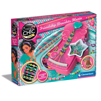 Crazy Chic Zestaw Pracownia Bransoletkowa Mania Bransoletki Przyjaźni Clementoni 18857