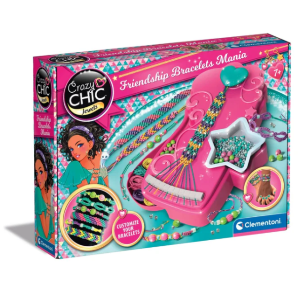Crazy Chic Zestaw Pracownia Bransoletkowa Mania Bransoletki Przyjaźni Clementoni 18857