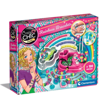 Crazy Chic Zestaw Koralików Kolorowe Bransoletki Clementoni 78415