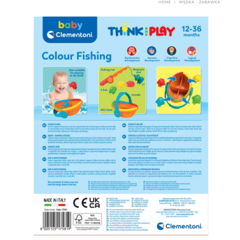 Zabawka logiczna Wędka Łowienie Rybek Łódka Clementoni 17581