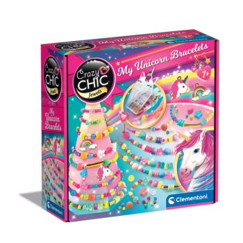 Crazy Chic Zestaw Koralików Bransoletki z Jednorożcem Clementoni 50882
