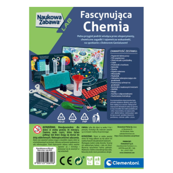 Naukowa Zabawa Zestaw Doświadczeń Eksperymenty Fascynująca Chemia Język Polski Clementoni 50699
