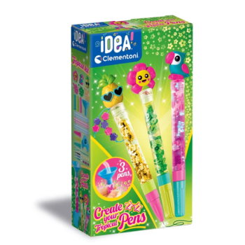 Idea Art Zestaw Mini Fabryka Tropikalnych Długopisów Clementoni 18830