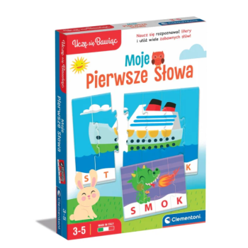 Gra edukacyjna Puzzle Moje Pierwsze Słowa Uczę się Bawiąc Język Polski Clementoni 50770