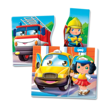 Gra edukacyjna Pojazdy i Zawody Uczę się Bawiąc Język Polski Clementoni 50765