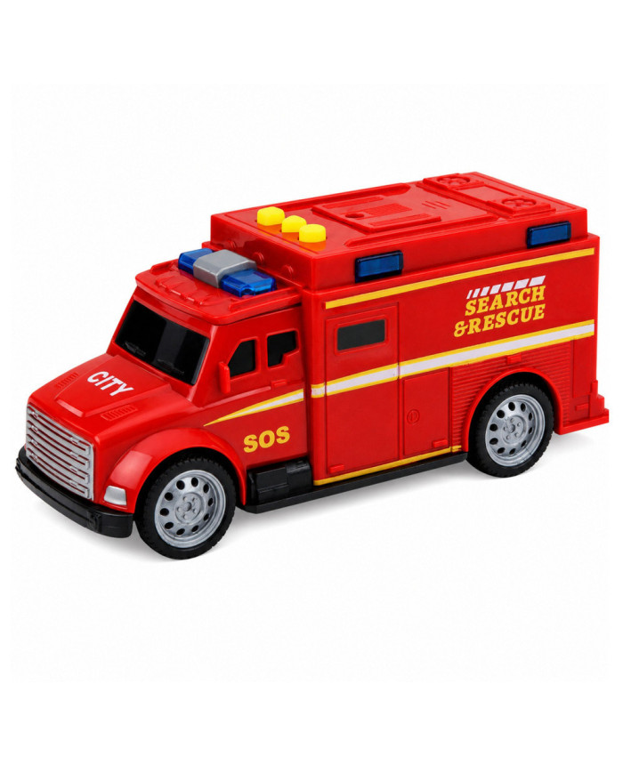 Samochód Ratunkowy Karetka Ambulans Światła Dźwięki Czerwony 1:32