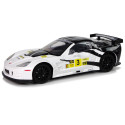 Auto Sportowe Wyścigowe R/C 1:18 Corvette C6.R Biały 2.4 G Światła