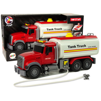 Samochód Ciężarówka Cysterna Biała Dźwięki Światła