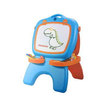 Tablica Dwustronna Magnetyczna Kredowa Niebiesko Czerwona Szablony