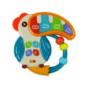 Muzyczne Pianinko Kolorowa Papuga Dźwięki Światła Koraliki