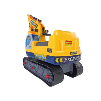 Duża Koparka Jeździk Koparka Budowa Kask Żółty