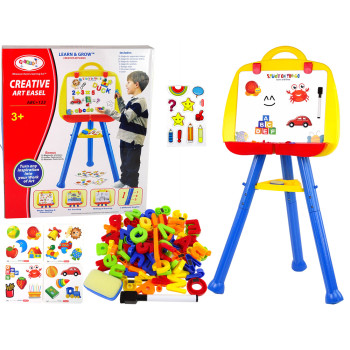 Tablica Magnetyczna Stojąca Pisak Magnes Niebieska