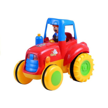 Traktor Przyczepa Zwierzątka Gra Świeci Odgłosy