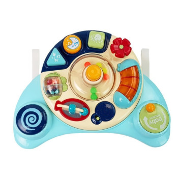 Interaktywny Panel Zabawka dla Niemowląt Muzyka Odgłosy Zwierząt Niebieska