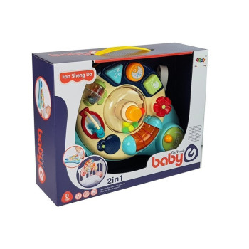 Interaktywny Panel Zabawka dla Niemowląt Muzyka Odgłosy Zwierząt Niebieska