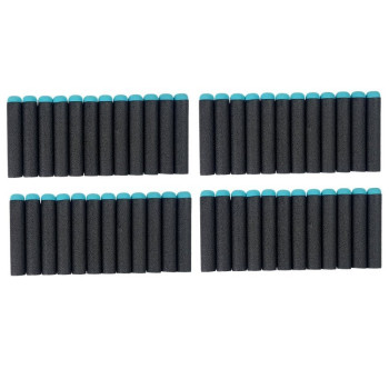 Pistolet na Piankowe Naboje 48 sztuk Obrotowy Magazynek Niebiesko- Pomarańczowy