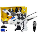 Dinozaur Tyranozaur Robot Interaktywny Zdalnie Sterowany K18 Programowanie Biały