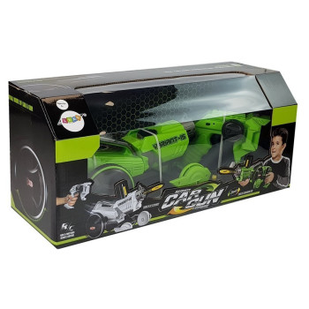 Pistolet Wyrzutnia Autko 2 w 1 Zdalnie Sterowany Piankowe Krążki Zielony
