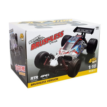 Auto Rajdowe Wyścigowe Zdalnie Sterowane 1:18  Niebieskie ENOZE 9302E Prędkość 45 km/h