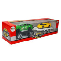 Zestaw Pojazdów Auto Sportowe Żółte Terenowe Zielone z Napędem Frykcyjnym