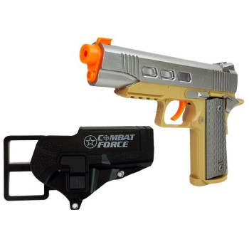 Zestaw Wojskowy z Akcesoriami Pistolet Nóż Lornetka Słuchawki Gwizdek Krótkofalówka Jasnozielony