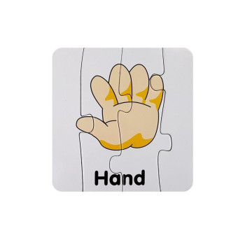 Puzzle Edukacyjne Układanka Części Ciała 10 Połączeń  Angielski