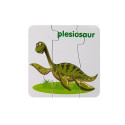Puzzle Edukacyjne Dinozaury Angielski 10 Połączeń