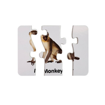 Puzzle Edukacyjne Układanka Dzikie Zwierzęta 10 Połączeń Angielski