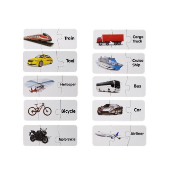 Puzzle Edukacyjne Układanka Transport 10 Połączeń
